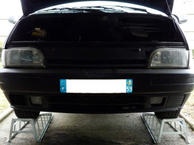 Voiture sur ponts