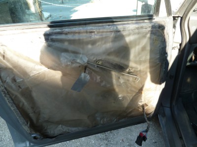 mise en place du film isolant