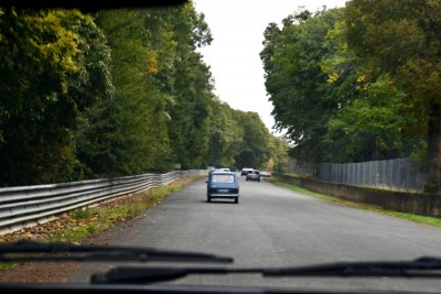 ligne droite avant l'anneau de vitesse