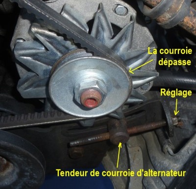 TendeurDeCourroieInstallé.jpg (116.18 Kio) Vu 1213 fois Tendeur de courroie d' alternateur installé.