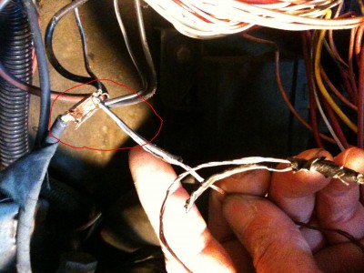 Masse coté moteur