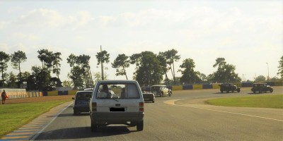 Yves  ( Troublouse  ) sur le circuit des 24 heures du MANS