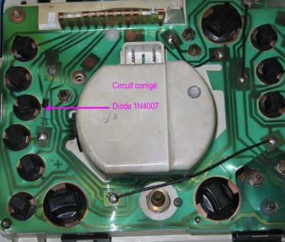 Circuit corrigé d'un combiné de réserve.