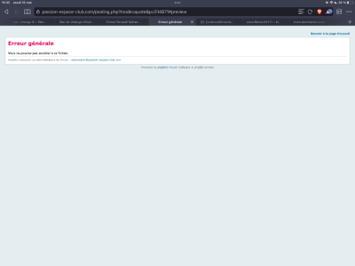 3946C126-14E9-4578-96F2-4D2908592F3E.png (59.21 Kio) Vu 4941 fois Erreur