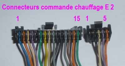 Connecteurs de commande de chauffage Espace 2