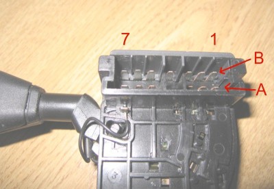 Commodo EV Bouton connecteur